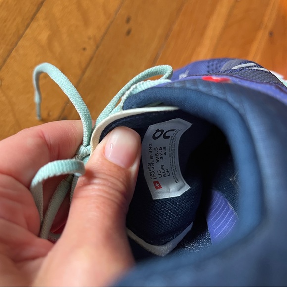 On Running WOMEN'S cloudflow dawn/jade purple blue mint sneakers shoes 6.5 37.5 - Picture 7 of 8